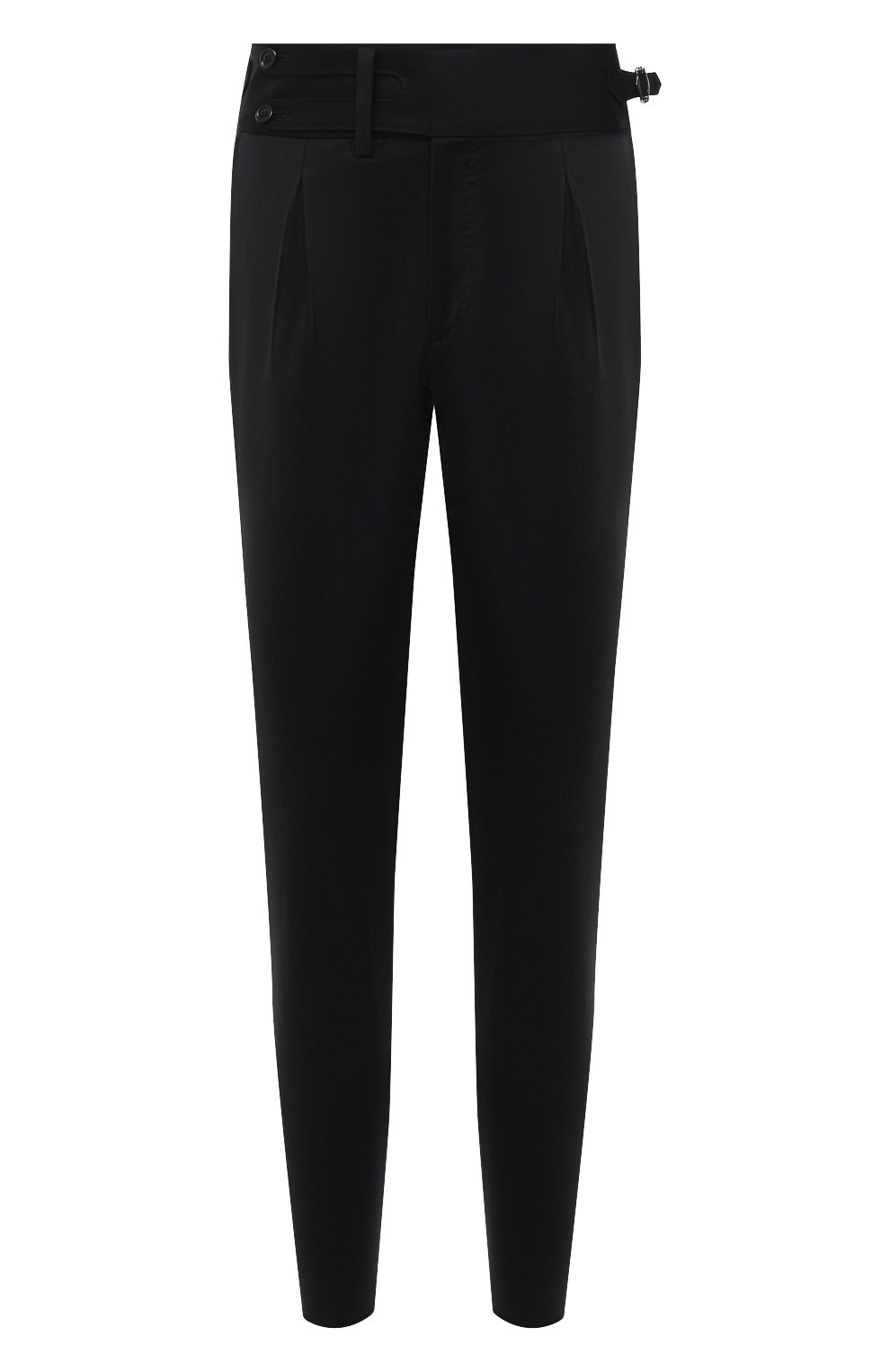 Шерстяные брюки DOLCE & GABBANA черного цвета по цене 85500 руб., арт. GWBRET/FUBFA, фото 1 Шерстяные брюки DOLCE & GABBANA, арт. GWBRET/FUBFA, фото 1