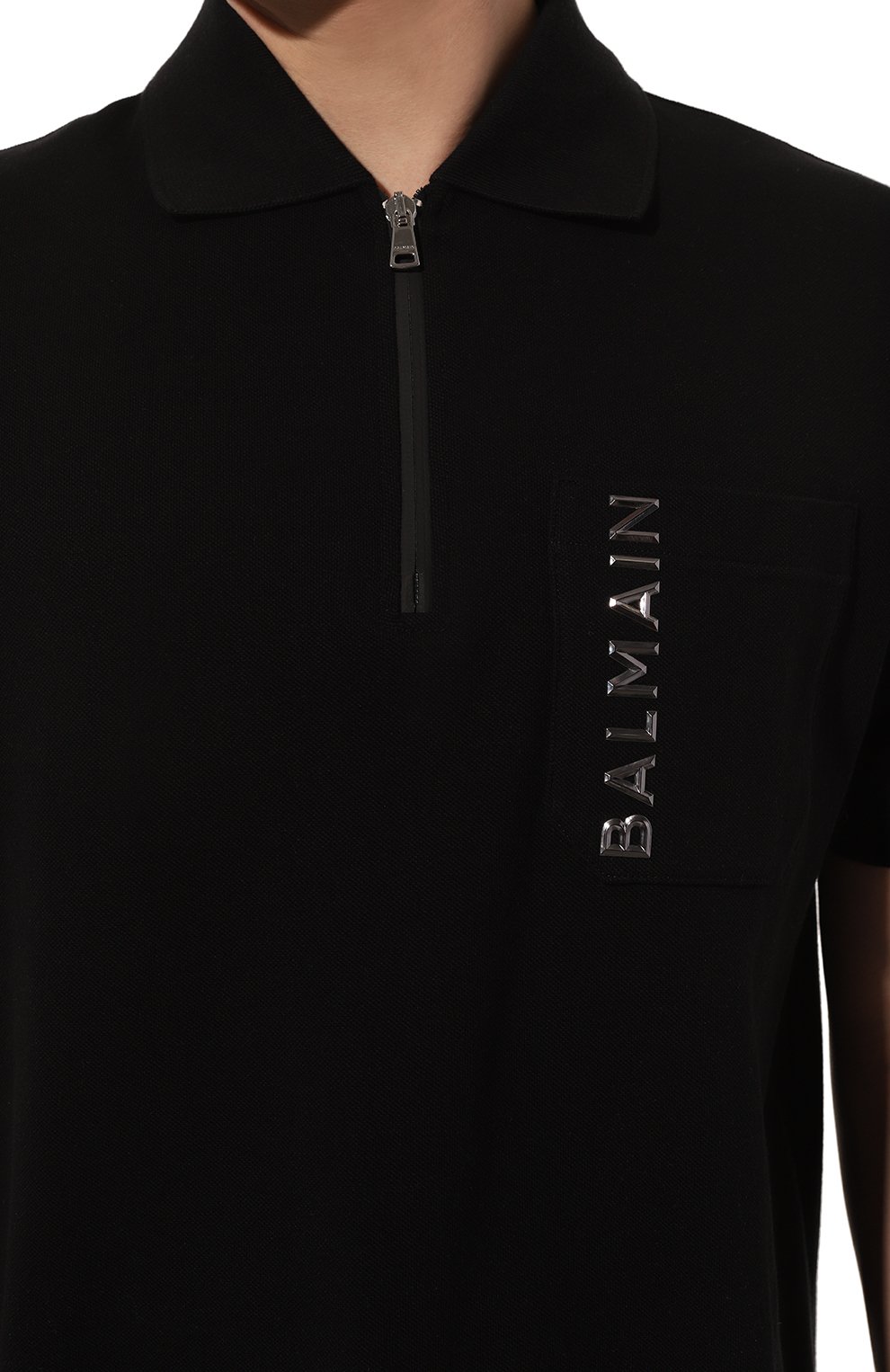 Хлопковое поло BALMAIN, арт. CH1GC030/BC61, фото 5