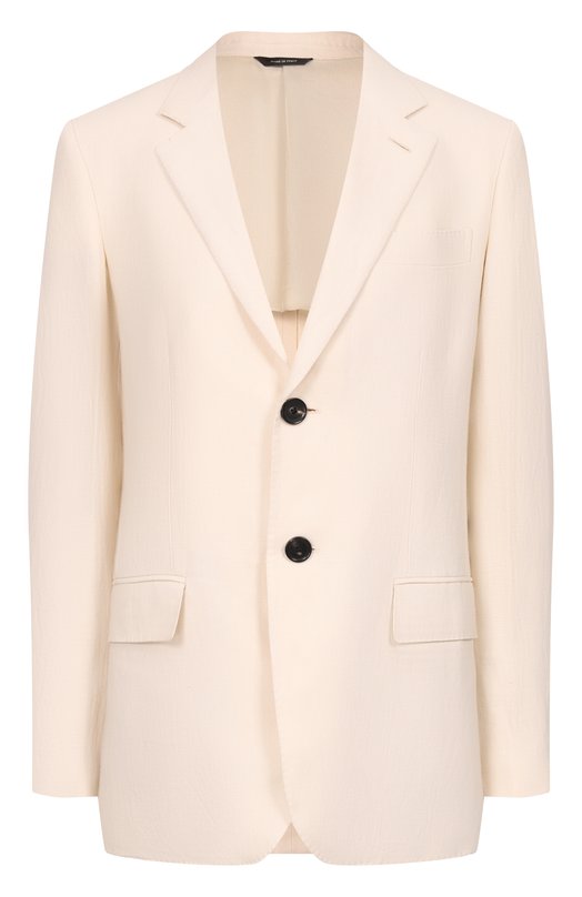 Льняной жакет Loro Piana FAP0107 Кремовый FAP0107