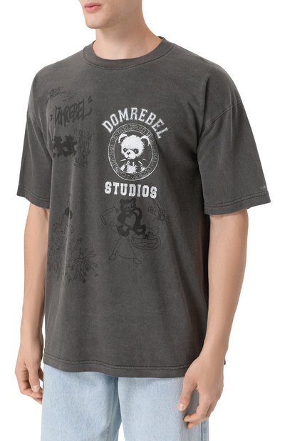 Хлопковая футболка DOMREBEL, арт. M VARSITY BEAR, фото 3