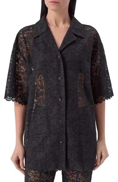 Блузка JUUN.J черного цвета по цене 57950 руб., арт. JW5564W015, фото 3 Блузка JUUN.J, арт. JW5564W015, фото 3