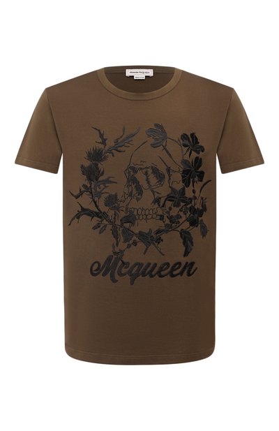 Хлопковая футболка ALEXANDER MCQUEEN, арт. 624177/QPZ63, фото 1