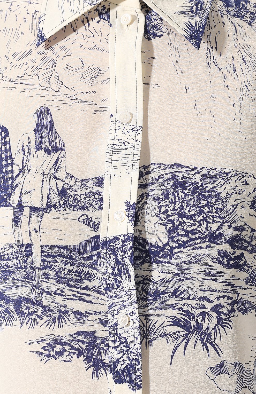 Шелковая рубашка CHLOÉ, арт. CHC19WHT59338, фото 5