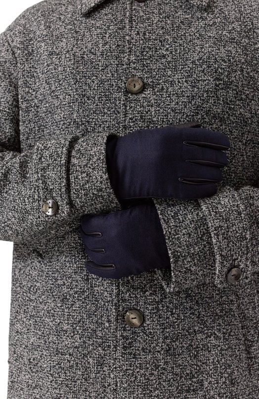 Комбинированные перчатки Corneliani 26Q318-2620584 Синий  26Q318-2620584 Фото 2