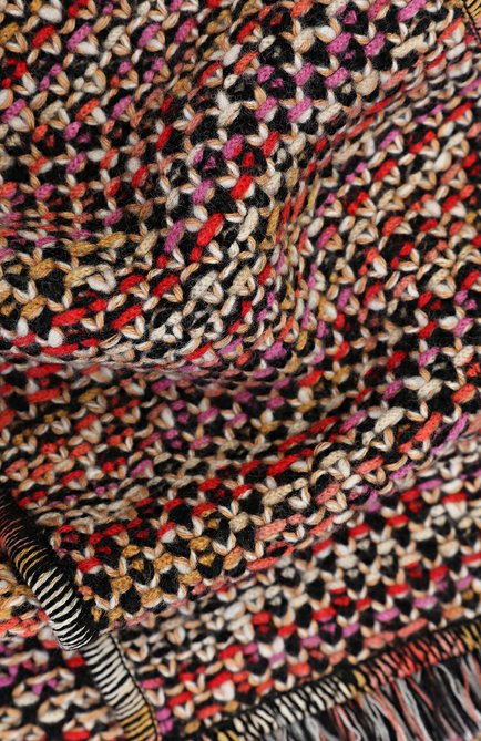 Детский шарф фактурной вязки MISSONI разноцветного цвета, арт. I17.BA.215882 | Фот�о 2 (Материал: Шерсть, Текстиль; Статус проверки: Проверено, Проверена категория; Материал сплава: Проставлено, Проверено; Нос: Не проставлено)