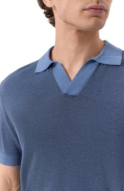 Поло из хлопка и вискозы BOGNER, арт. 88419503, фото 5