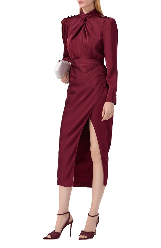 Комбинированные босоножки Dorotea 105 Gianvito Rossi G32611.15RIC.C0ZRYRY Бордовый  G32611.15RIC.C0ZRYRY Фото 3