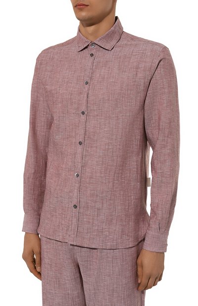 Рубашка изо льна и хлопка ZIMMERLI, арт. 4697-23200, фото 3