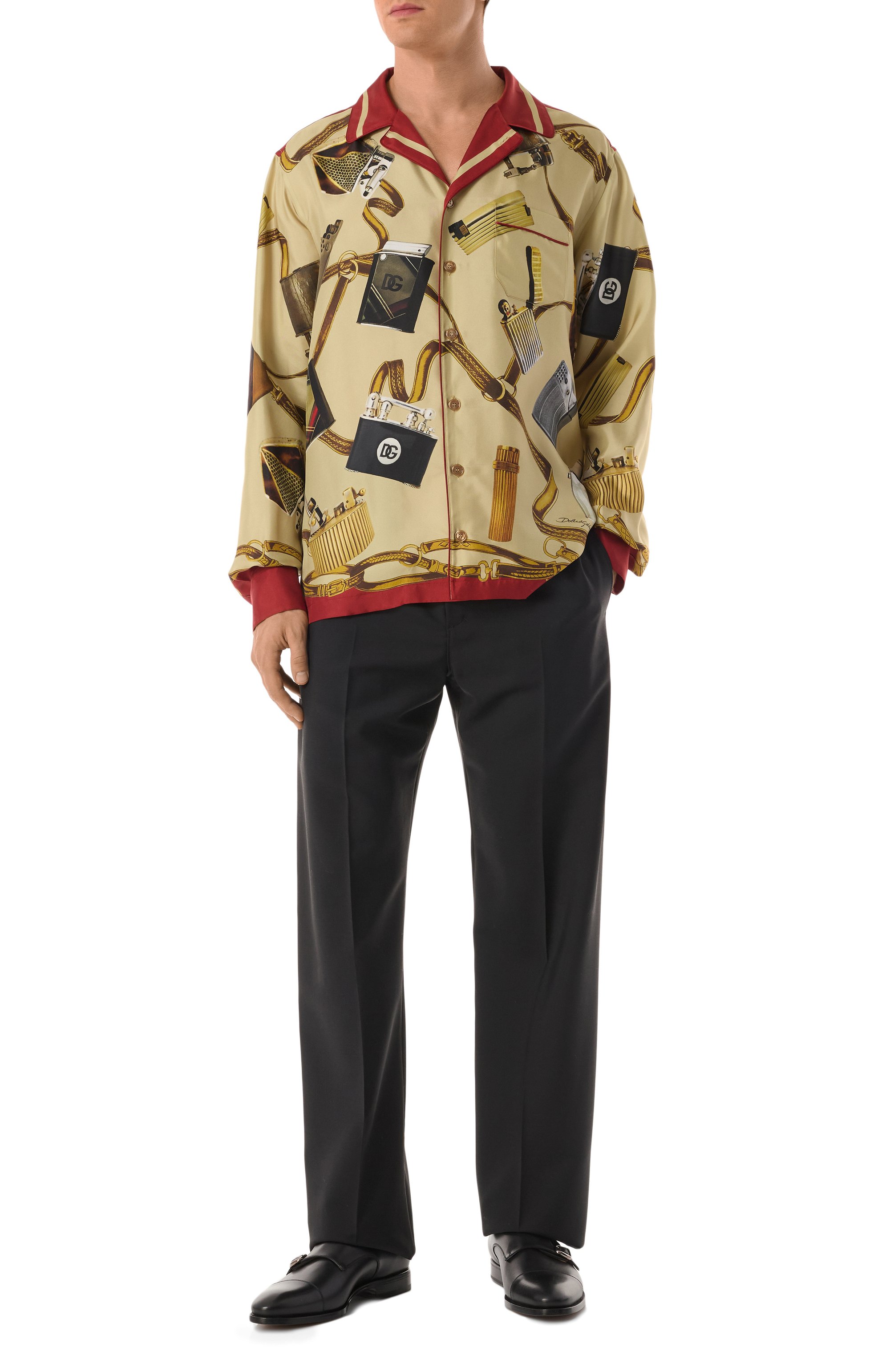 Шелковая рубашка DOLCE & GABBANA, арт. G5IF1T/HI1VN, фото 2