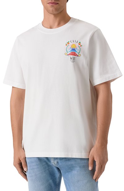 Хлопковая футболка CASABLANCA, арт. MPF25-JTS-001-08, фото 3