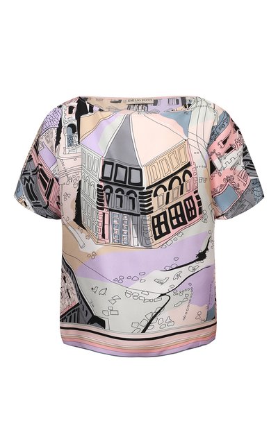 Женский шелковый топ EMILIO PUCCI, арт. 1ERM05/1E721