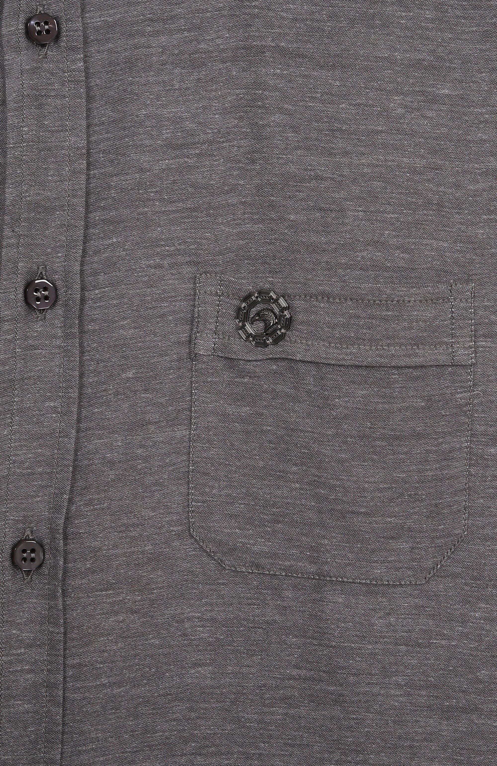 Хлопковая рубашка STEFANO RICCI JUNIOR серого цвета по цене 34650 руб., арт. YC007988/R3066, фото 3 Хлопковая рубашка STEFANO RICCI JUNIOR, арт. YC007988/R3066, фото 3