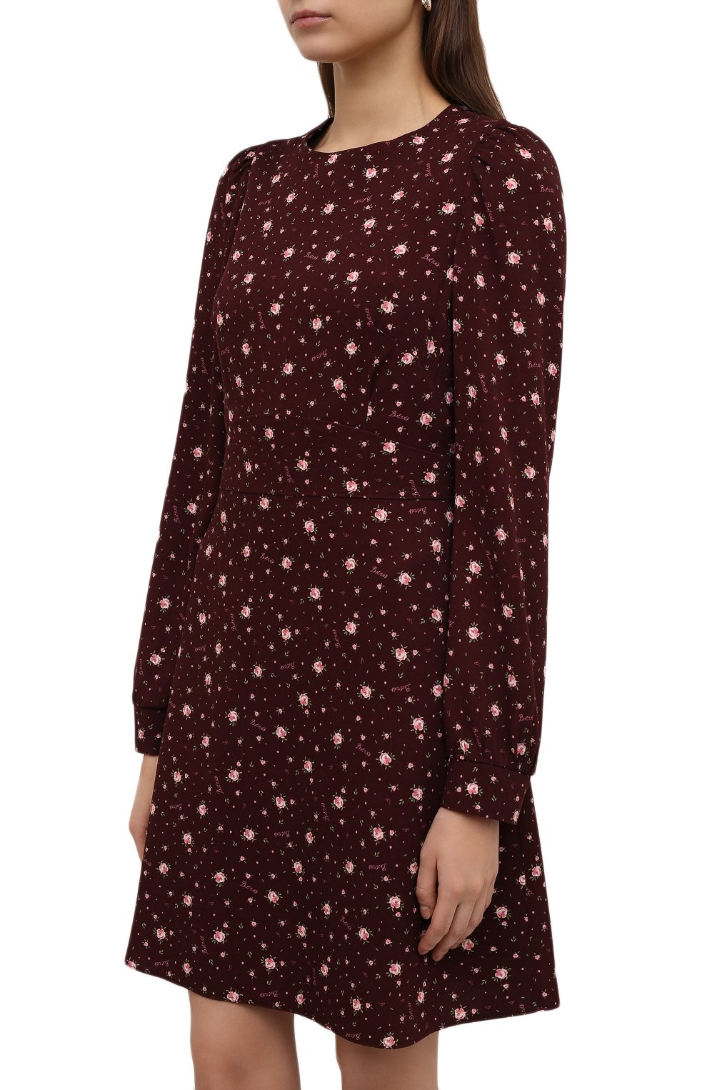 Платье из вискозы botrois x tsum BOTROIS бордового цвета по цене 21900 руб., арт. SKU0011300, фото 6 Платье из вискозы botrois x tsum BOTROIS, арт. SKU0011300, фото 6