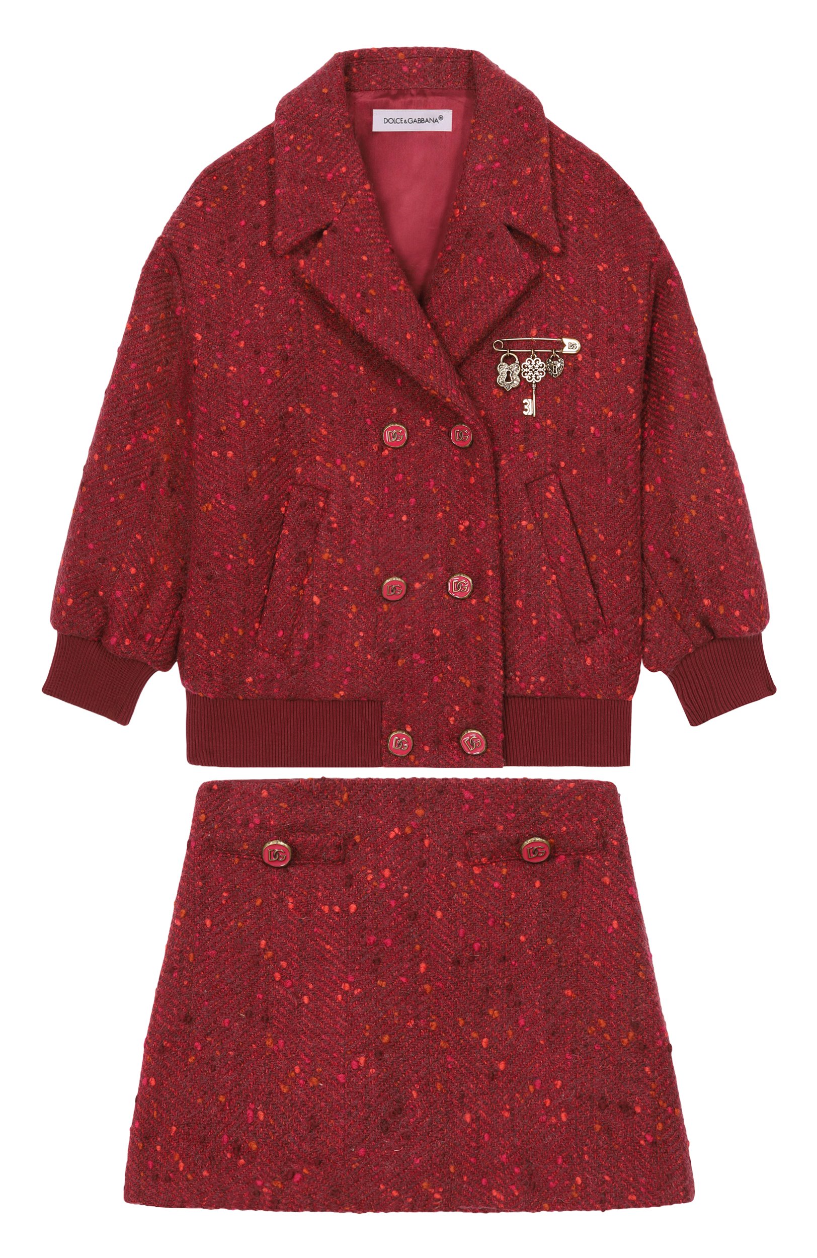 Твидовый костюм DOLCE & GABBANA, арт. L53B05/FCZAU_001_SET, фото 1