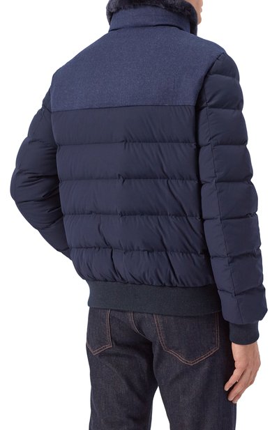 Пуховик с воротником из кролика HETREGO, арт. 8P512R/B0RIS, фото 4