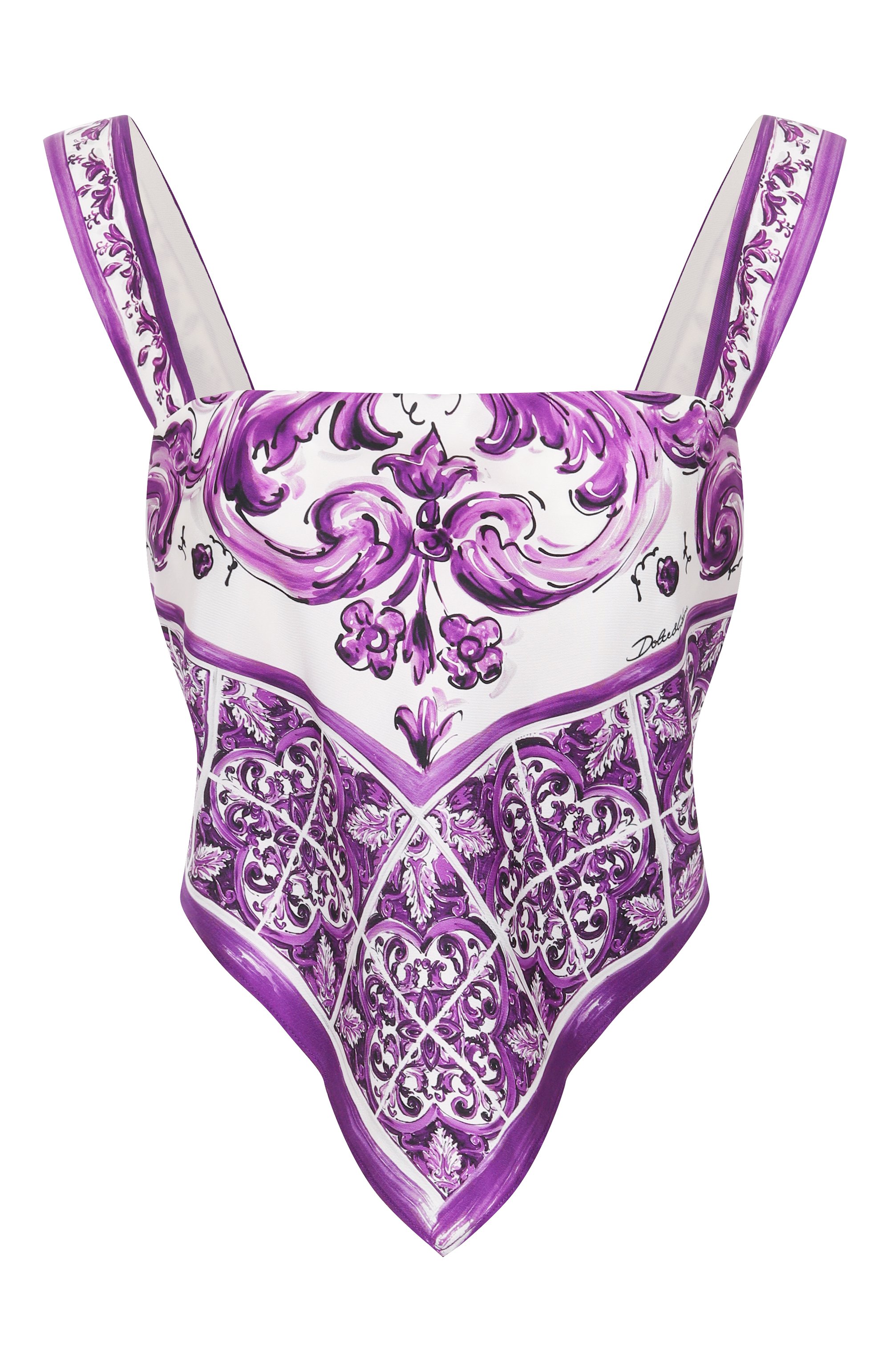 Шелковый топ DOLCE & GABBANA,  арт. F7BB0T/HI1T1, фото 1