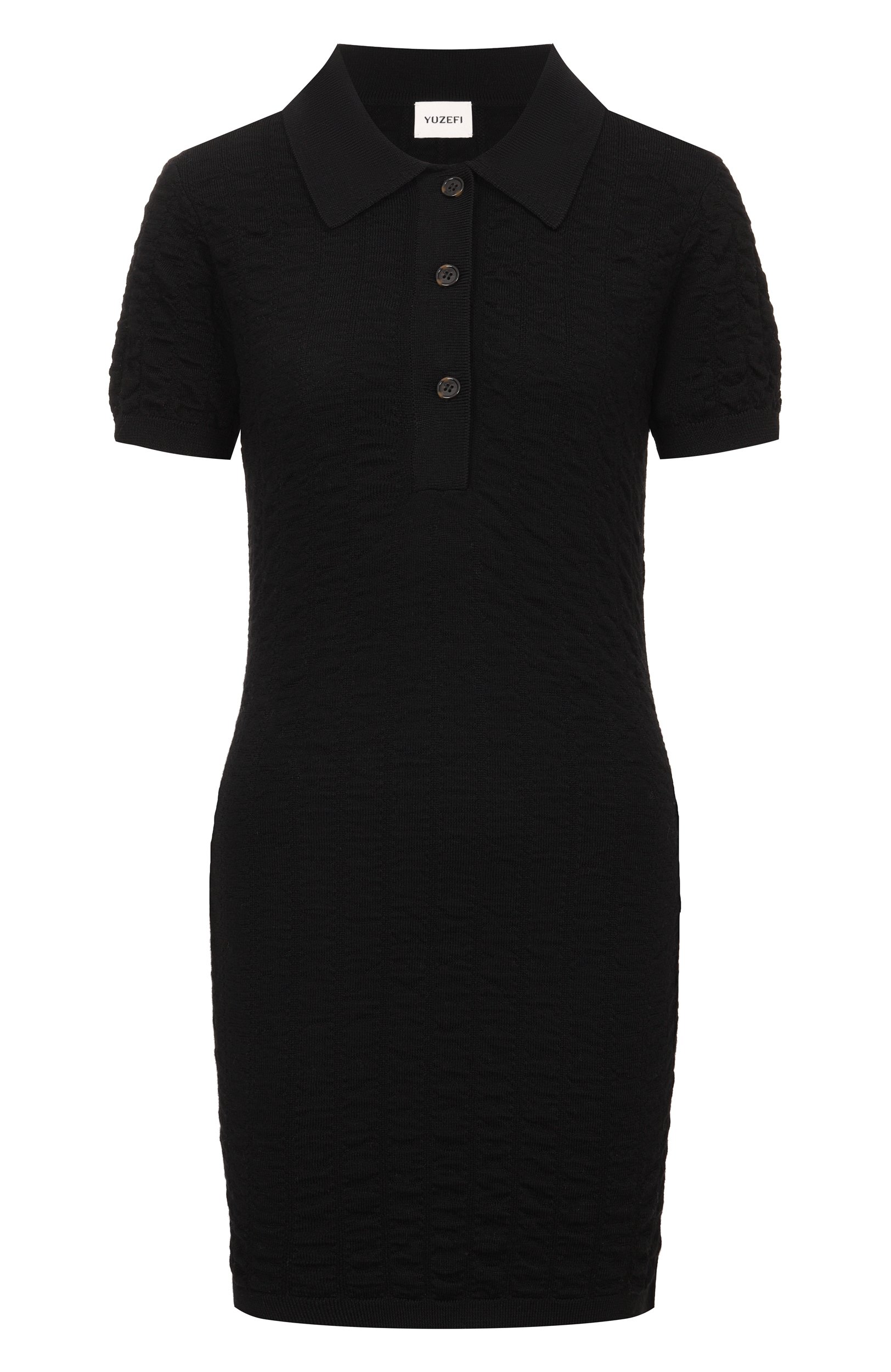 Шерстяное платье YUZEFI, арт. SHAYA-MINI P0L0 NECK DRESS, фото 1