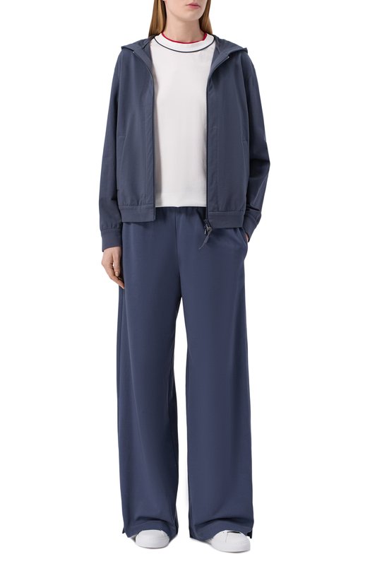 Хлопковая футболка Brunello Cucinelli M0T81VT500 Белый  M0T81VT500 Фото 2