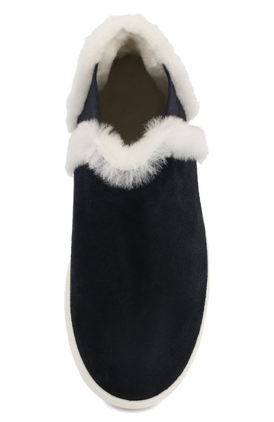 Кожаные ботинки с меховой отделкой IL GUFO, арт. G986/VEL0UR/27-30, фото 4