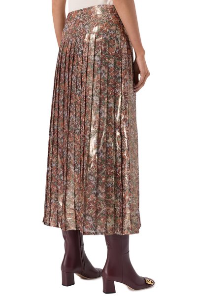 Плиссированная юбка VALENTINO разноцветного цвета по цене 314000 руб., арт. 9B3RAFC3/ABS, фото 4 Плиссированная юбка VALENTINO, арт. 9B3RAFC3/ABS, фото 4