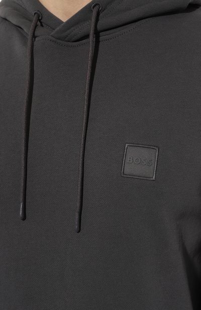 Хлопковое худи BOSS ORANGE, арт. 50468445, фото 5