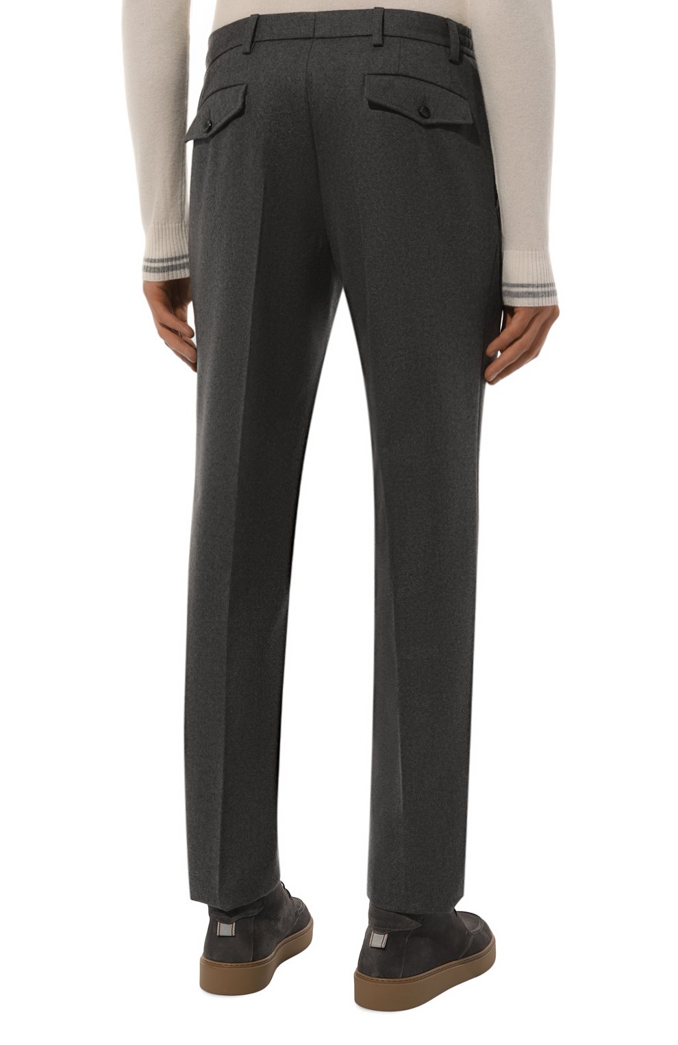 Шерстяные брюки L.B.M. 1911 темно-серого цвета по цене 43450 руб., арт. 8446/34518, фото 4 Шерстяные брюки L.B.M. 1911, арт. 8446/34518, фото 4