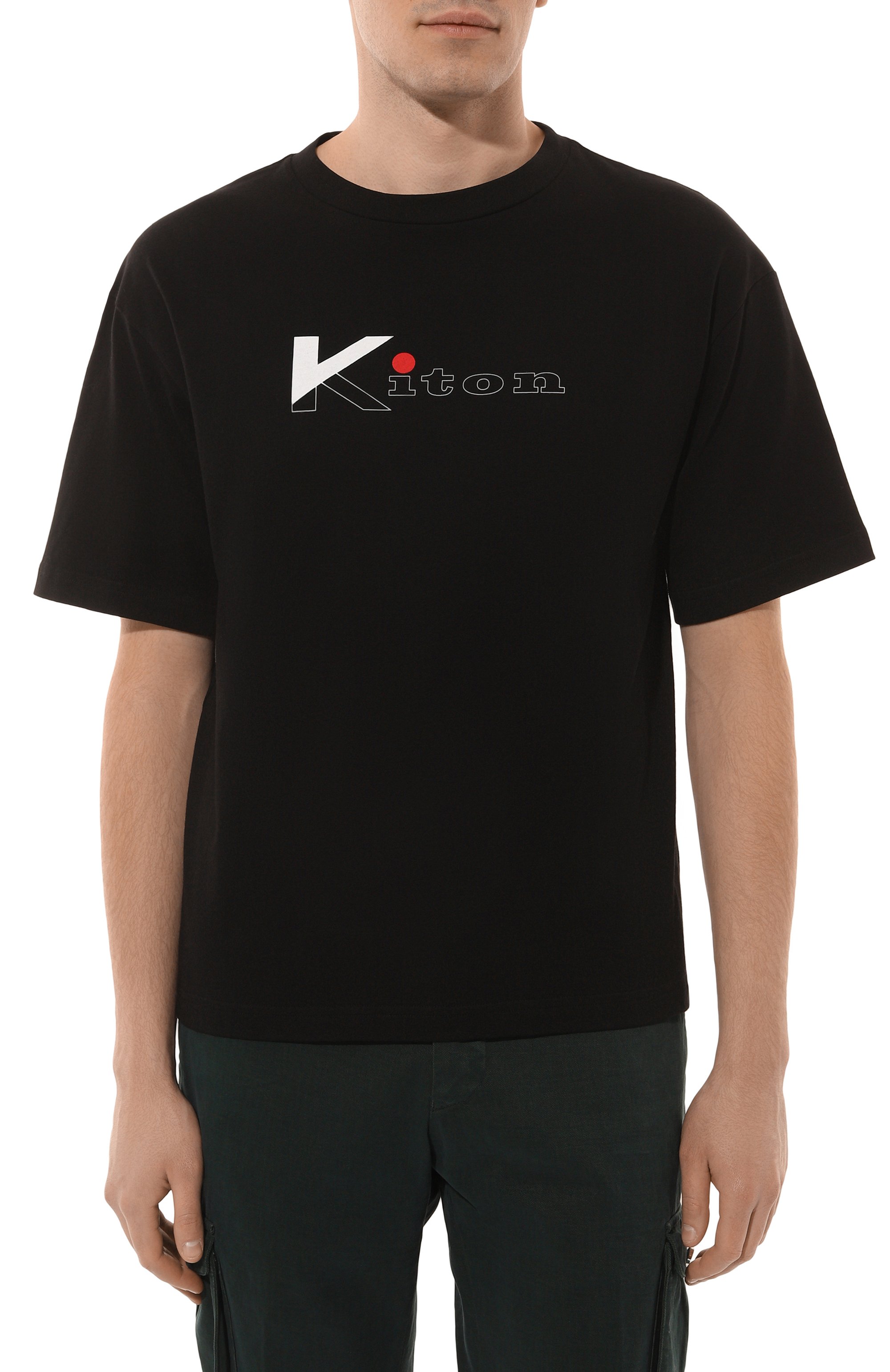 Хлопковая футболка KITON, арт. UMK041807, фото 3