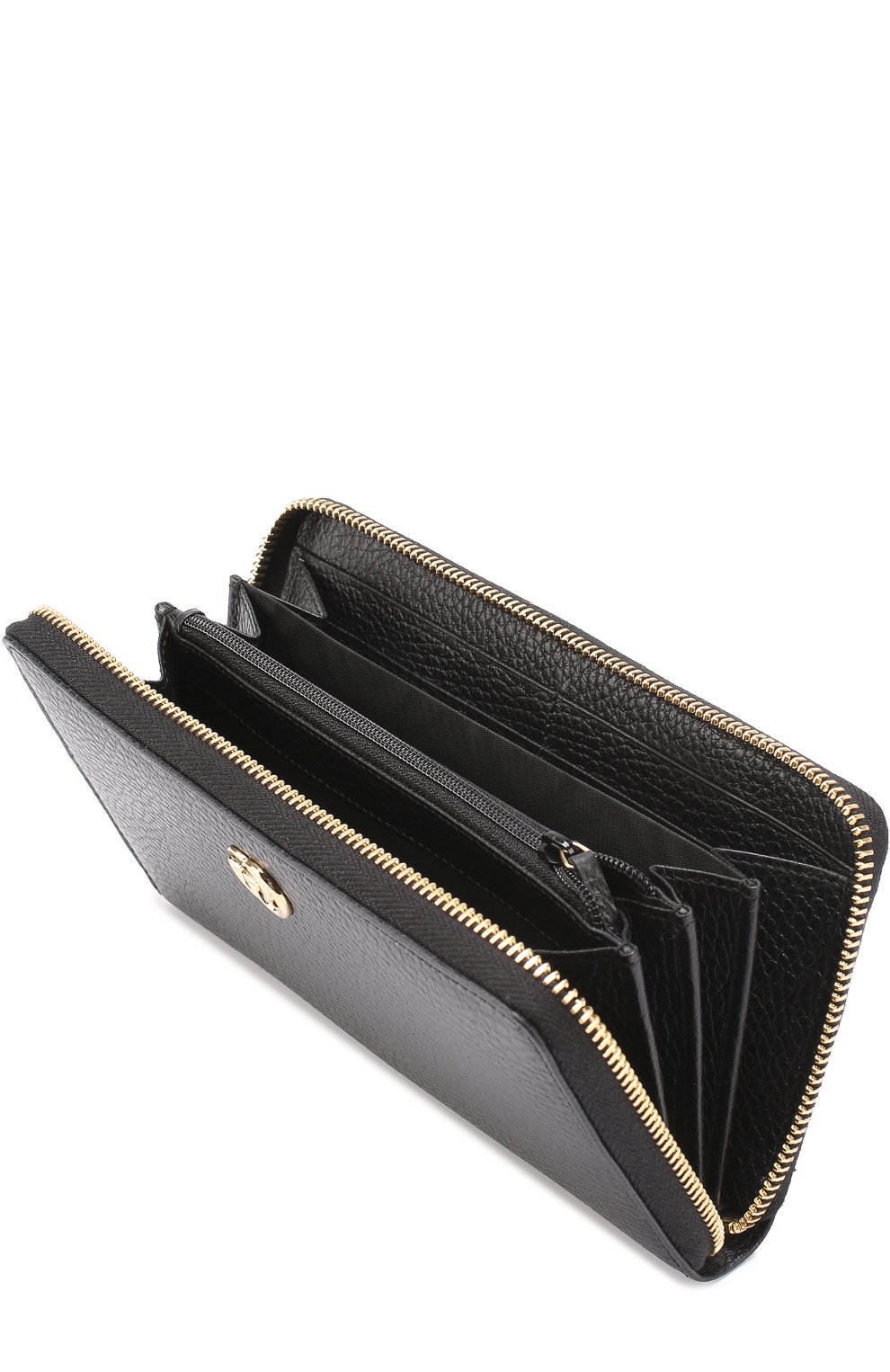 Кожаное портмоне на молнии с логотипом бренда GUCCI, арт. 456117/CA00G, фото 3