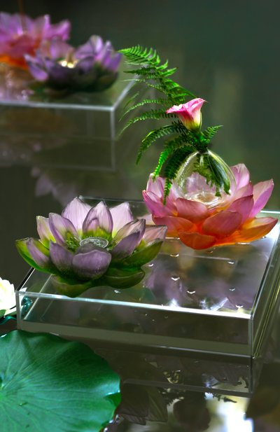 Ваза для одного цветка jardin de lotus DAUM, арт. 05890, фото 4