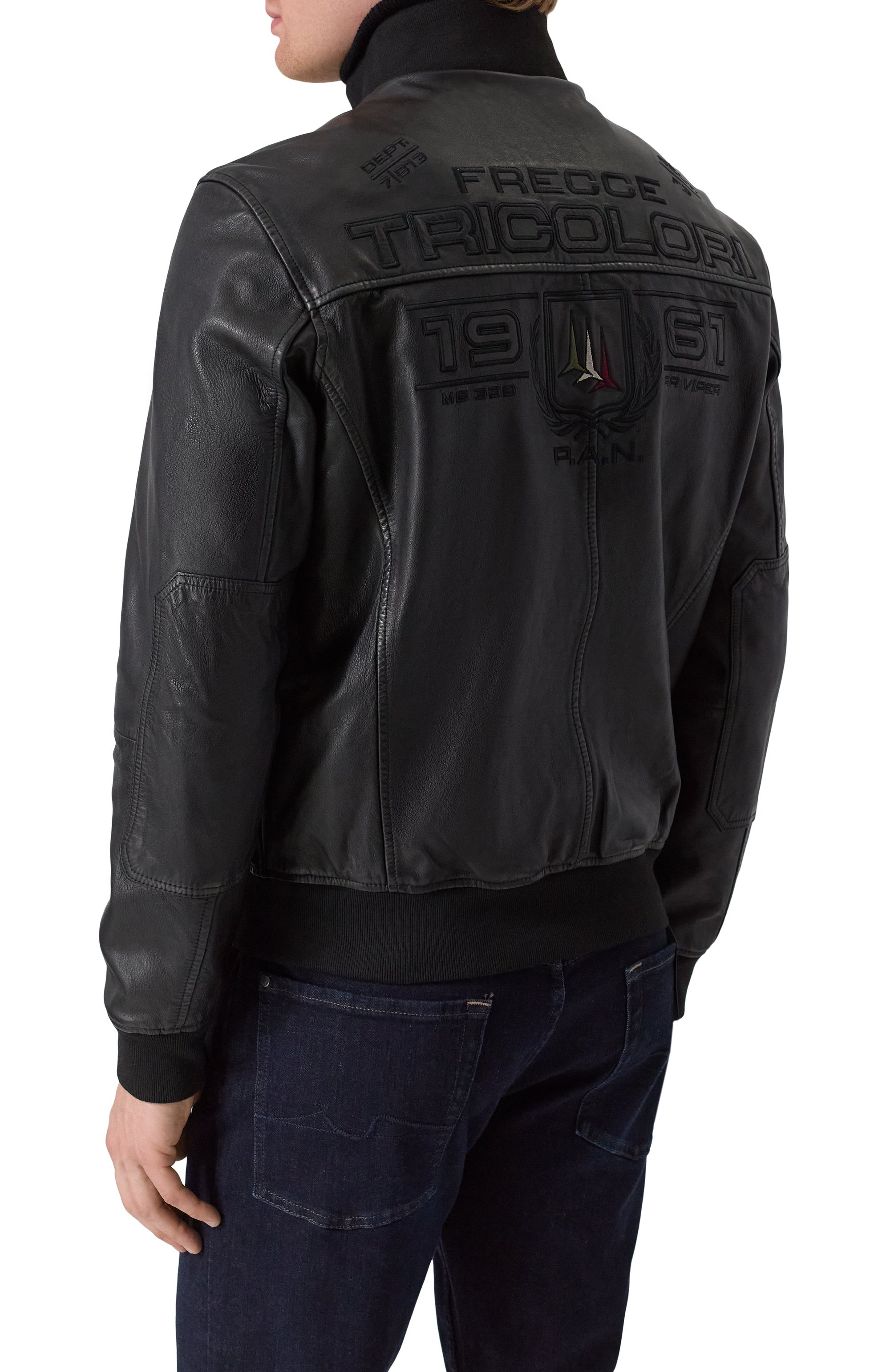 Кожаный бомбер AERONAUTICA MILITARE, арт. 251PN5043PL199, фото 4