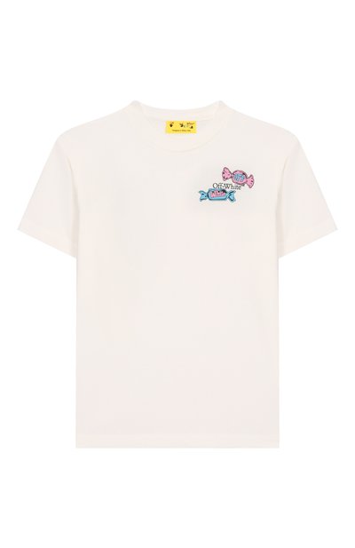 Хлопковая футболка OFF-WHITE, арт. 0GAA001S25JER004/4-12