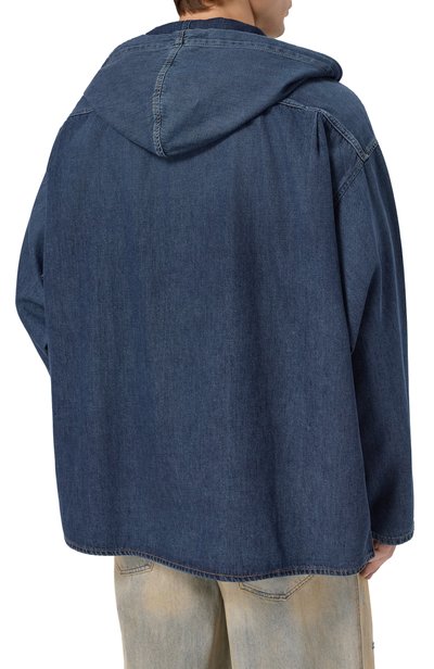 Джинсовая рубашка d-dewny-hood DIESEL синего цвета по цене 32950 руб., арт. A13033/0PBBB, фото 4 Джинсовая рубашка d-dewny-hood DIESEL, арт. A13033/0PBBB, фото 4