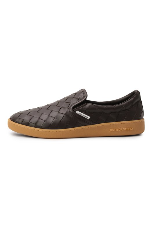 Кожаные слипоны Sawyer Bottega Veneta 775320/V3HB0 Коричневый  775320/V3HB0 Фото 4