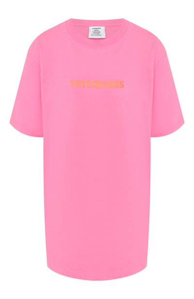 Женская футболка VETEMENTS, арт. SS20TR305 1610/W/FLU0 PINK