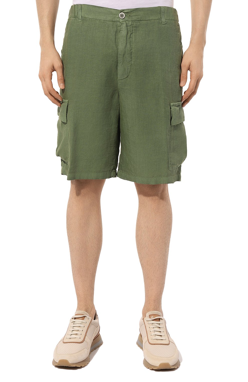 Льняные шорты 120% LINO, арт. 31ALIM29D4/000D943/S00, фото 3