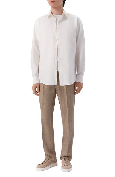 Рубашка изо льна и хлопка BOSS, арт. 50561124, фото 2