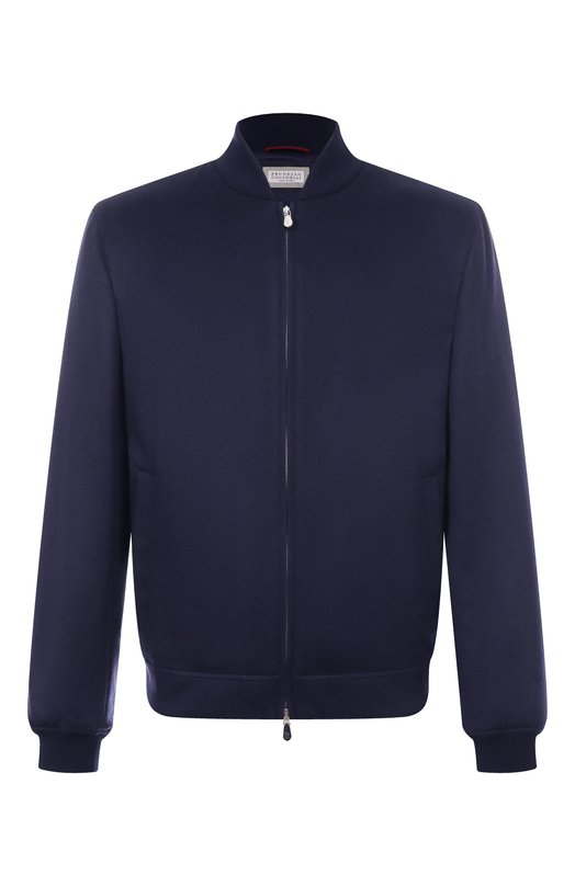 Кашемировый бомбер Brunello Cucinelli MV4216550 Синий MV4216550