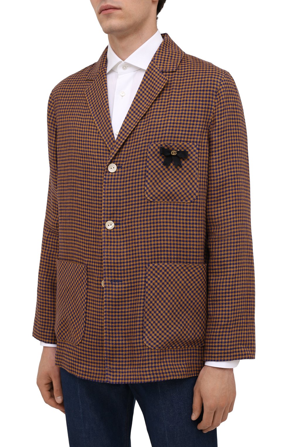 Льняной пиджак GUCCI, арт. 659844/ZAG0U, фото 3