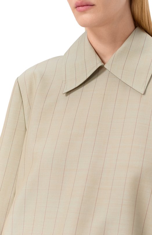 Шерстяная блузка Jil Sander J02NC0277/J40275 Зелёный  J02NC0277/J40275 Фото 5