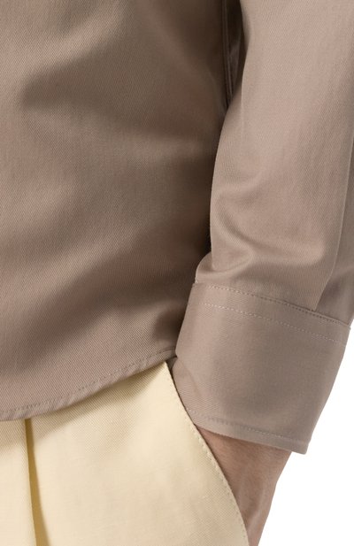 Хлопковая рубашка BRUNELLO CUCINELLI, арт. MW6040658, фото 5