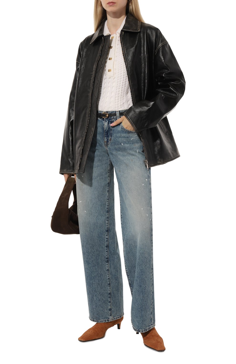 Джинсы SLVRLAKE синего цвета по цене 52450 руб., арт. MICJ707SSRDR/MICA, фото 2 Джинсы SLVRLAKE, арт. MICJ707SSRDR/MICA, фото 2