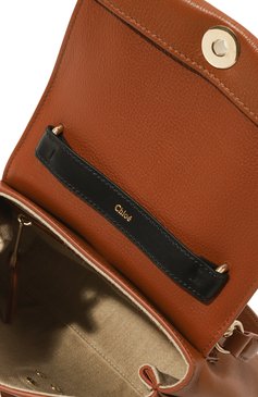 Женская сумка penelope small CHLOÉ коричневого цвета, арт. CHC23US567K15 | Фото 5 (Размер: small; Материал сплава: Проставлено; Драгоценные камни: Проставлено; Материал: Натуральная кожа; Ремень/цепочка: На ремешке)