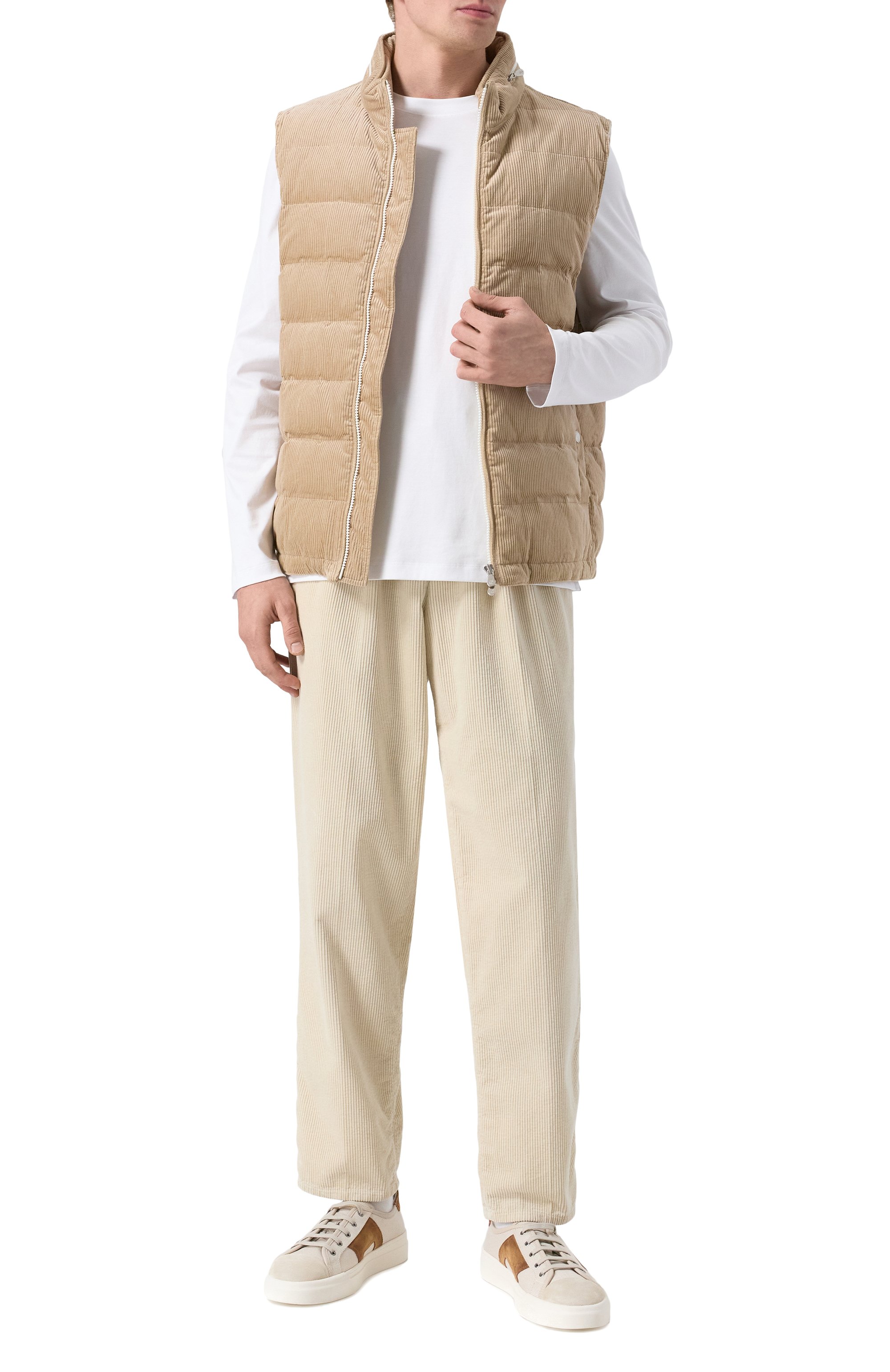 Пуховый жилет из вельвета BRUNELLO CUCINELLI, арт. ML4631714, фото 2