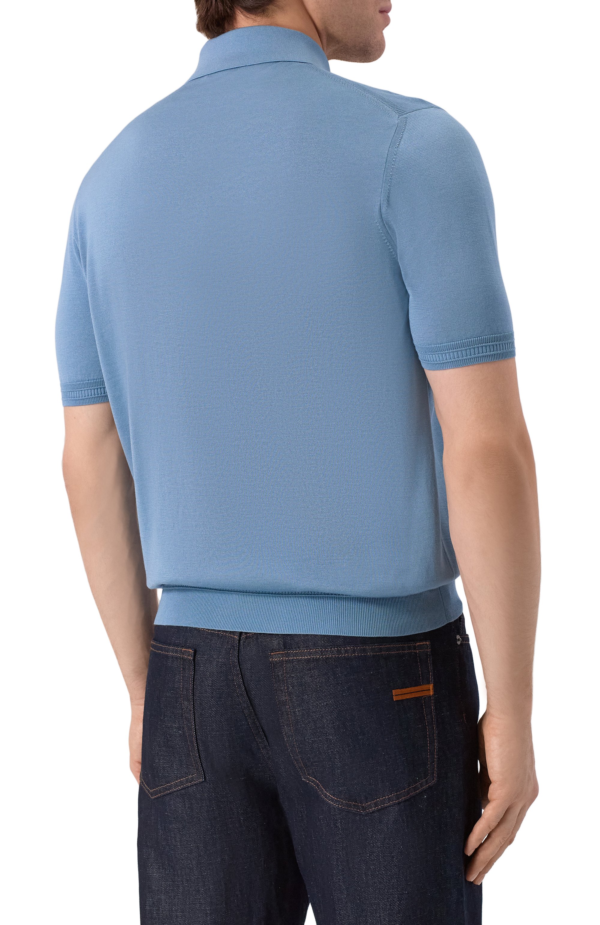 Шелковое поло STEFANO RICCI, арт. K616215P31/F26101, фото 4