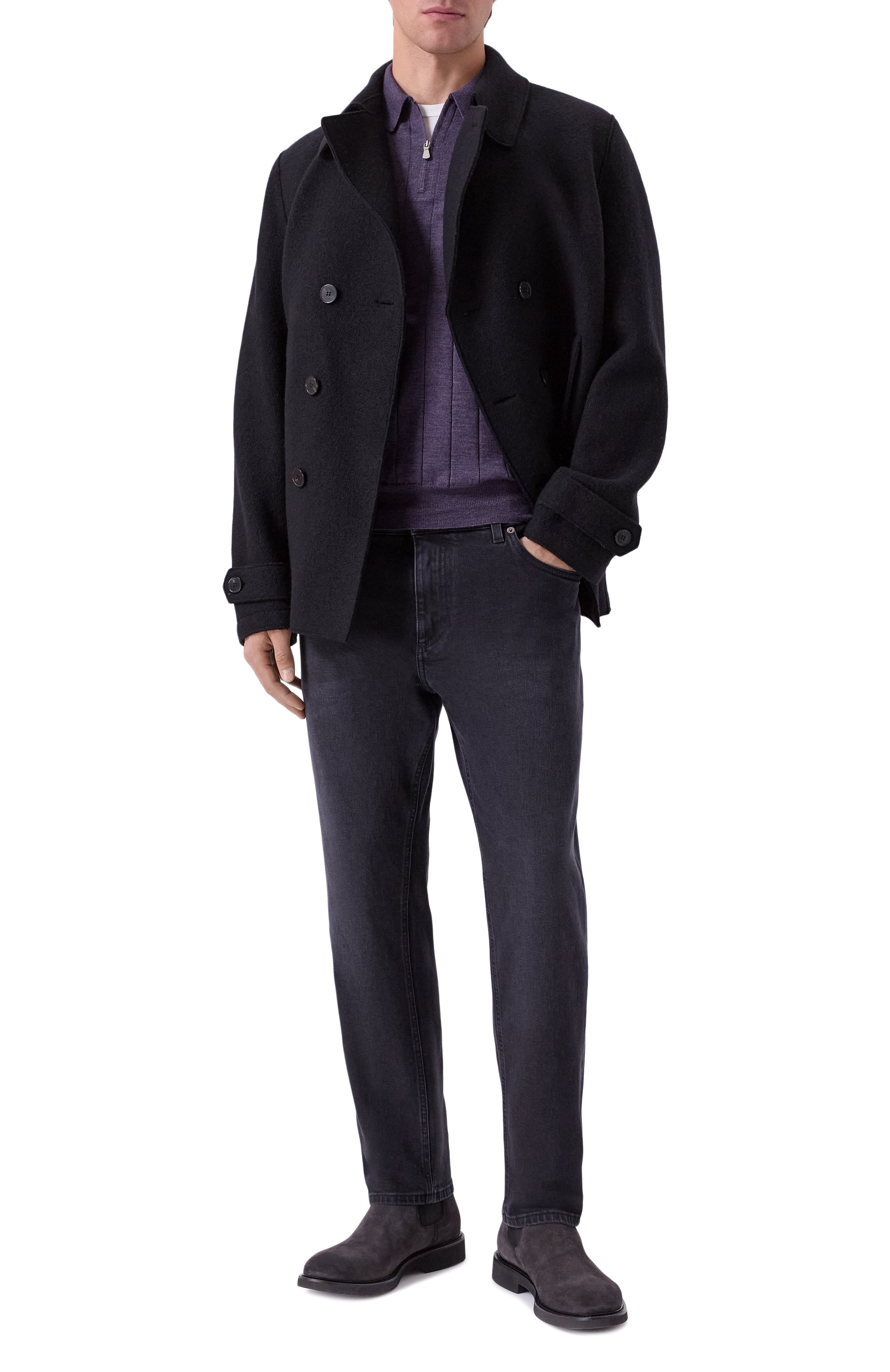 Поло из шерсти и шелка GRAN SASSO, арт. 57137/13118, фото 2