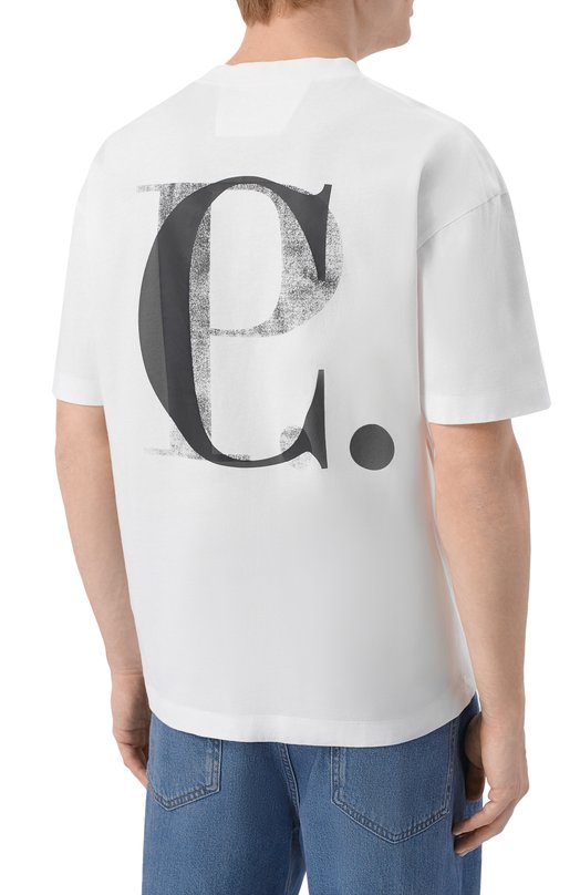 Хлопковая футболка C.P. Company 20CMTS087A/005100W Белый  20CMTS087A/005100W Фото 4
