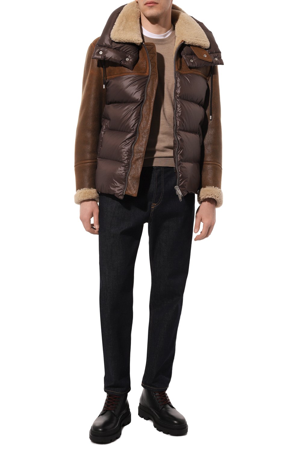 Комбинированная дубленка DRM, арт. DRM5049/D1863, фото 2