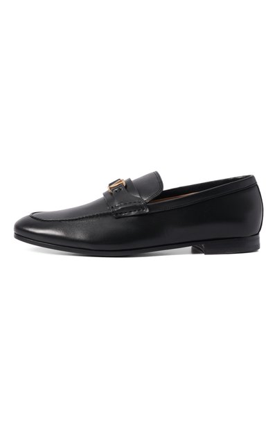 Кожаные лоферы vlogo VALENTINO черного цвета по цене 113000 руб., арт. 9W2S0QD5/EJC, фото 4 Кожаные лоферы vlogo VALENTINO, арт. 9W2S0QD5/EJC, фото 4