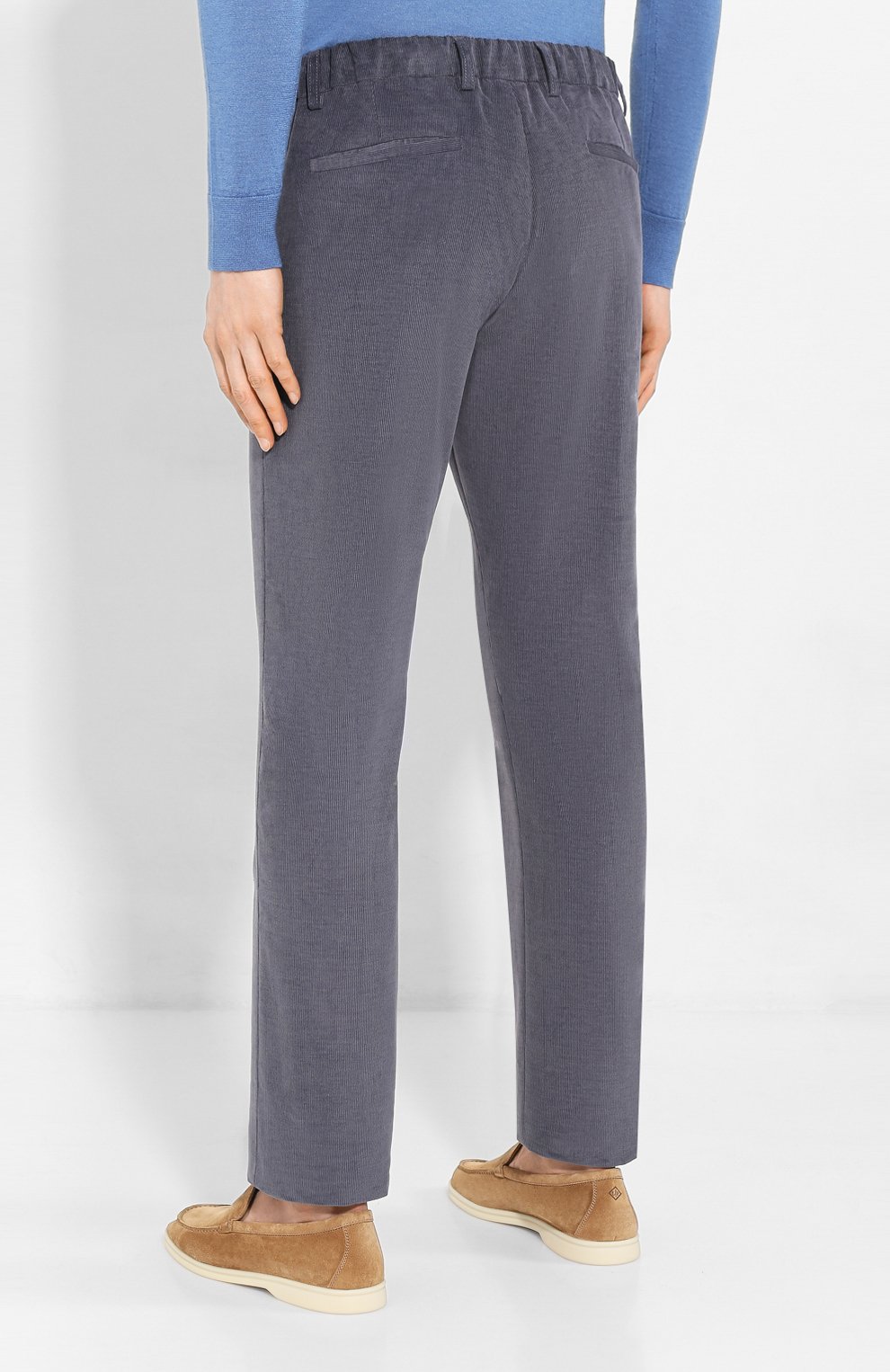 Вельветовые брюки LORO PIANA темно-серого цвета по цене 68300 руб., арт. FAL1514, фото 4 Вельветовые брюки LORO PIANA, арт. FAL1514, фото 4