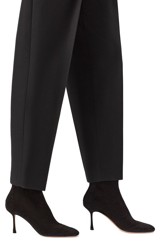 Замшевые ботильоны Francesco Russo R1B830/N201 Чёрный  R1B830/N201 Фото 2